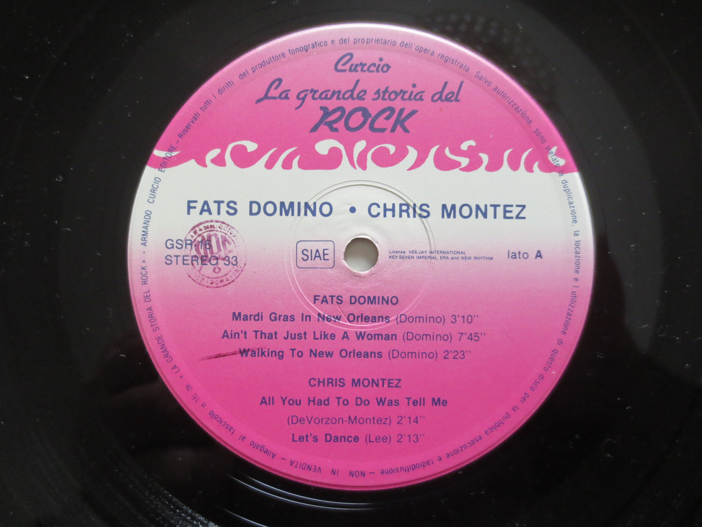 La Grande Storia Del Rock, FATS DOMINO Album, SHOCKING Blue Album, Chris Montez Album, El Dorados Album, Lps, 1981 Records