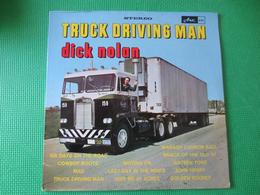 DICK NOLAN, TRUCK Driving Man, Johnny Cash Record, Dick Nolan Album, Dick Nolan Vinyl, Vinyl Lp, lps, 1964 Records