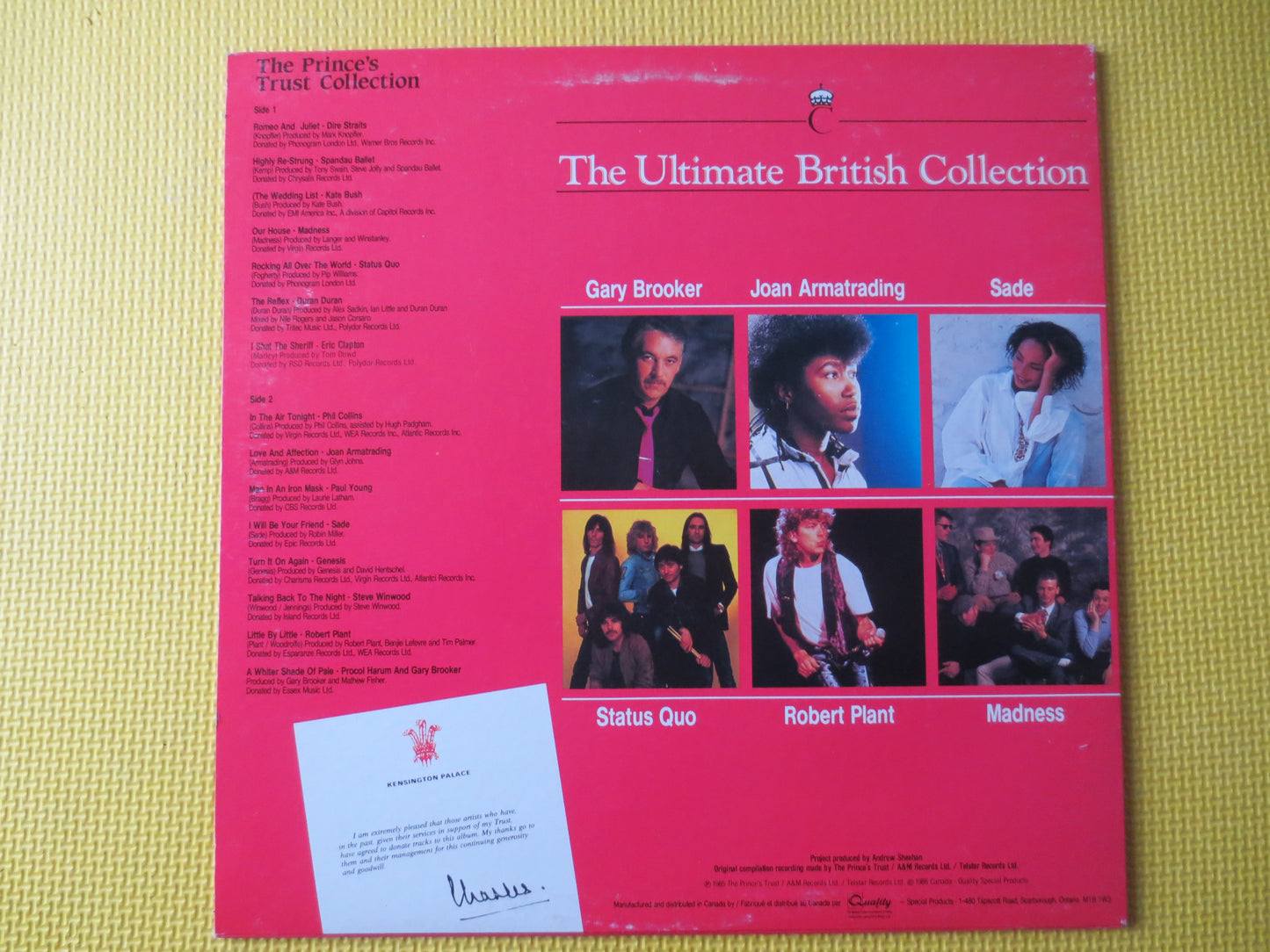 ULTIMATE BRITISH COLLECTION, Dire Straits Album, Genesis Album, Paul Young Lp, Kate Bush Lp, Rock Record, Lps, 1985 Records