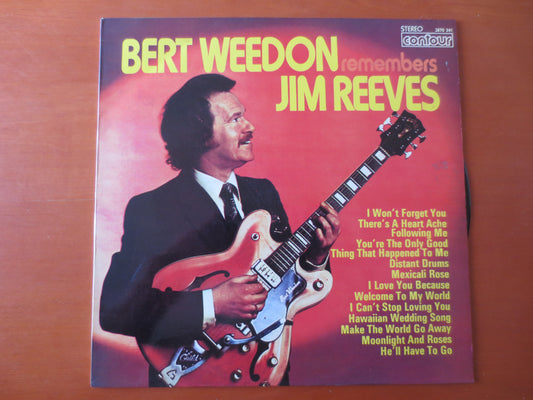 BERT WEEDON, REMEMBERS, Jim Reeves Record, Country Records, Vintage Vinyl, Record Vinyl, Lps, Vinyl Albums, 1973 Records