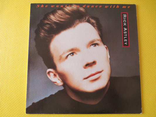 RICK ASTLEY, She WANTS To Dance, Rick Astley Album, Rick Astley Vinyl, Rick Astley Lp, Rick Astley Ep, Vinyl, 1988 Records