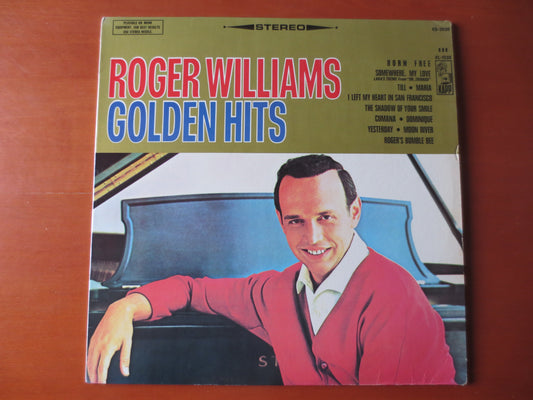 ROGER WILLIAMS, GOLDEN Hits, Roger Williams Album, Roger Williams Music, Vintage Vinyl, Vinyl Records, Vinyl, 1967 Records