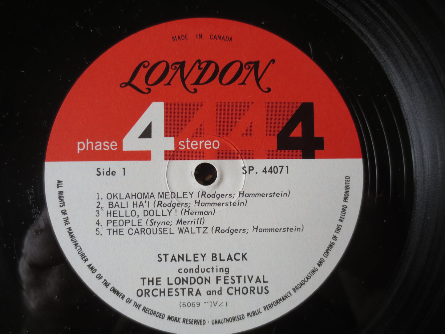 BROADWAY SPECTACULAR, Phase 4 Records, STANLEY Black, Orchestra Records, Stanley Black Albums, Vinyl Album, Lp, 1966 Record