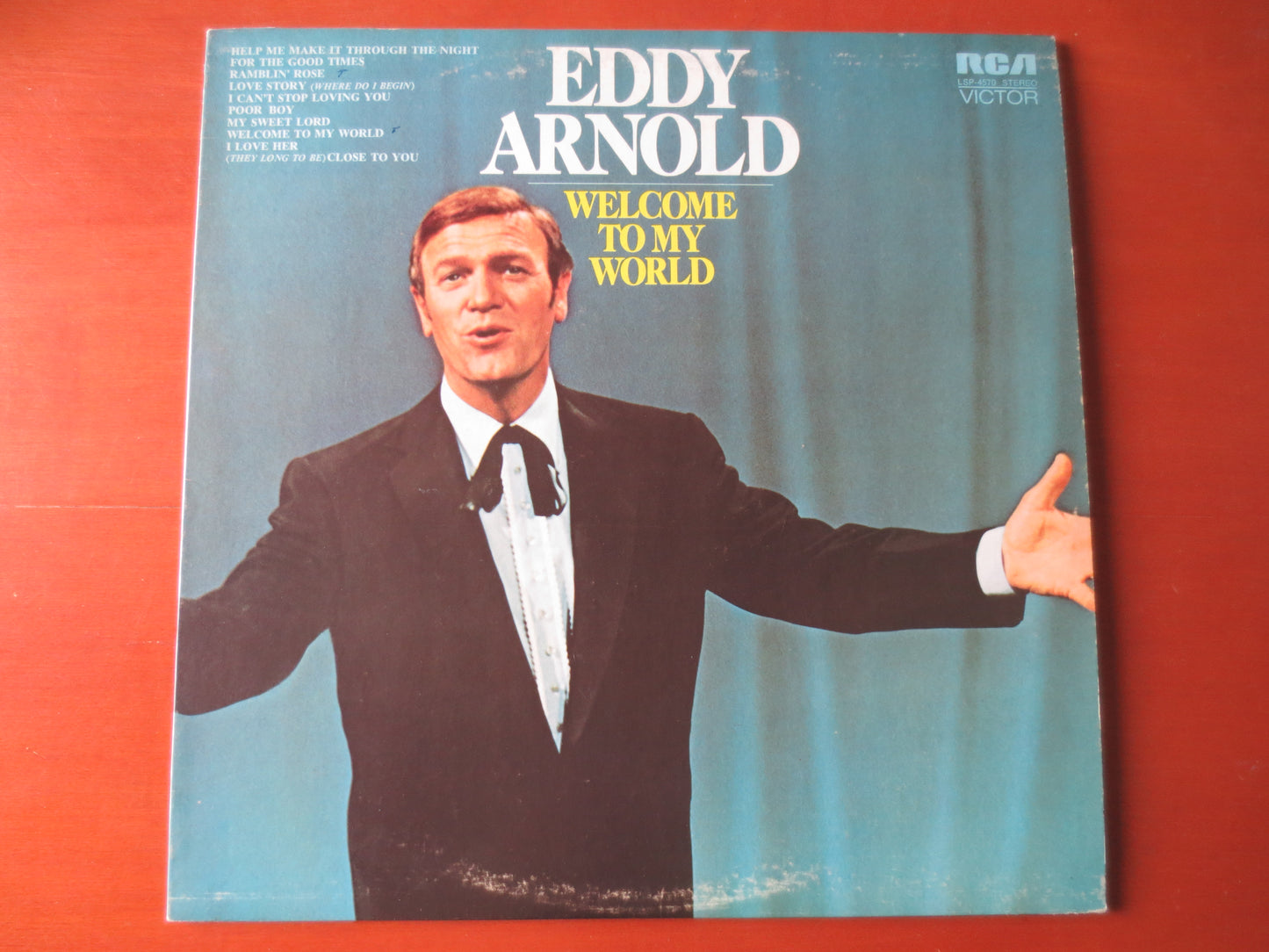 EDDY ARNOLD, WELCOME To My World, Eddy Arnold Album, Eddy Arnold Vinyl, Eddy Arnold Lp, Vintage Vinyl, Vinyl, 1971 Albums