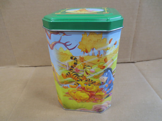 Vintage TIN Can, Tin Box, WINNIE the POOH Tin, Collectible Tin Box, Cookie Tin Box, Metal Box, Metal Can, Advertising Can, Box, Vintage Tin