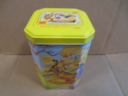 Vintage TIN Can, Tin Box, WINNIE the POOH Tin, Collectible Tin Box, Cookie Tin Box, Metal Box, Metal Can, Advertising Can, Box, Vintage Tin