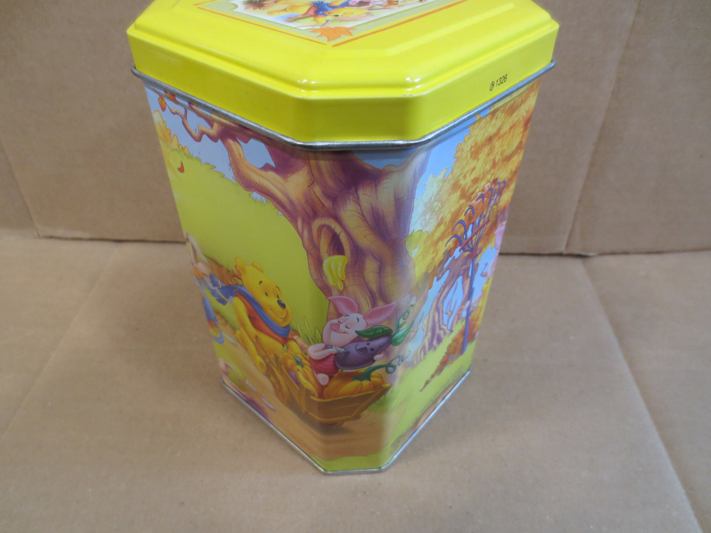 Vintage TIN Can, Tin Box, WINNIE the POOH Tin, Collectible Tin Box, Cookie Tin Box, Metal Box, Metal Can, Advertising Can, Box, Vintage Tin