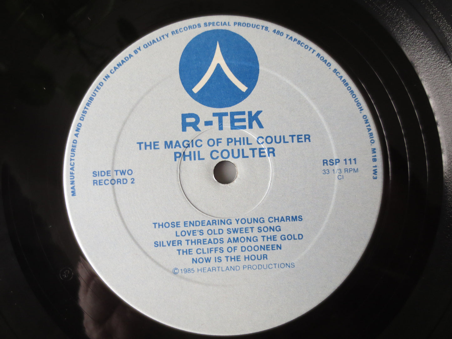PHIL COULTER, PHIL Coulter Record, Phil Coulter Vinyl, Phil Coulter Lp, Vintage Vinyl, Vinyl Records, 1986 Records