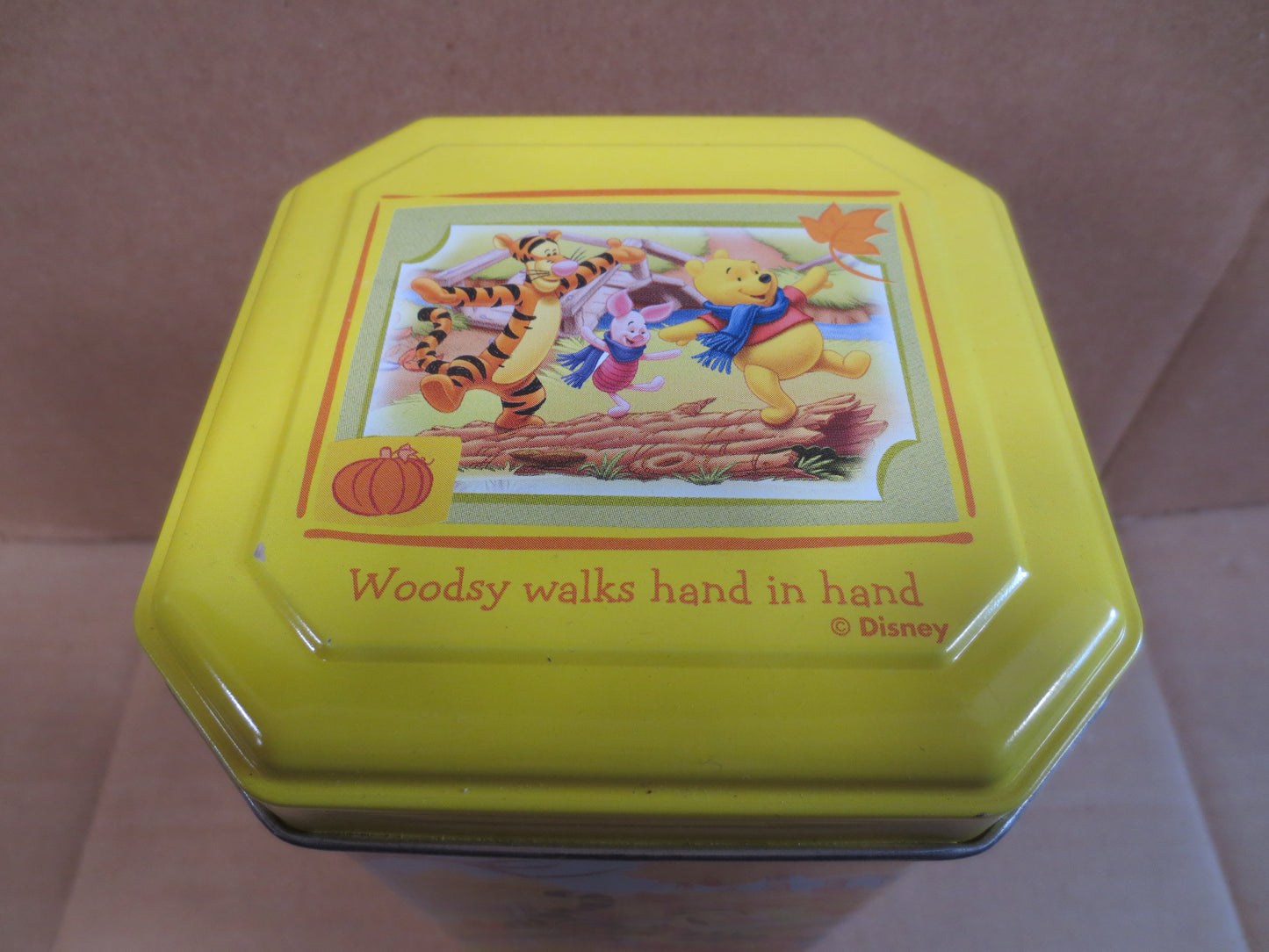 Vintage TIN Can, Tin Box, WINNIE the POOH Tin, Collectible Tin Box, Cookie Tin Box, Metal Box, Metal Can, Advertising Can, Box, Vintage Tin