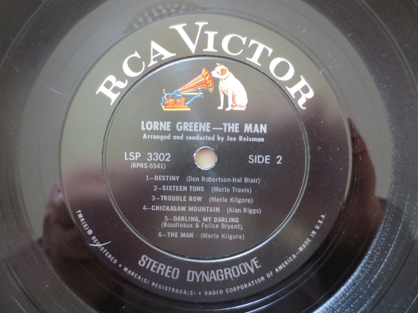 LORNE GREENE, The Man Album, Lorne Greene Album, Lorne Greene Vinyl, Lorne Greene Lp, Vintage Vinyl, 1965 Records