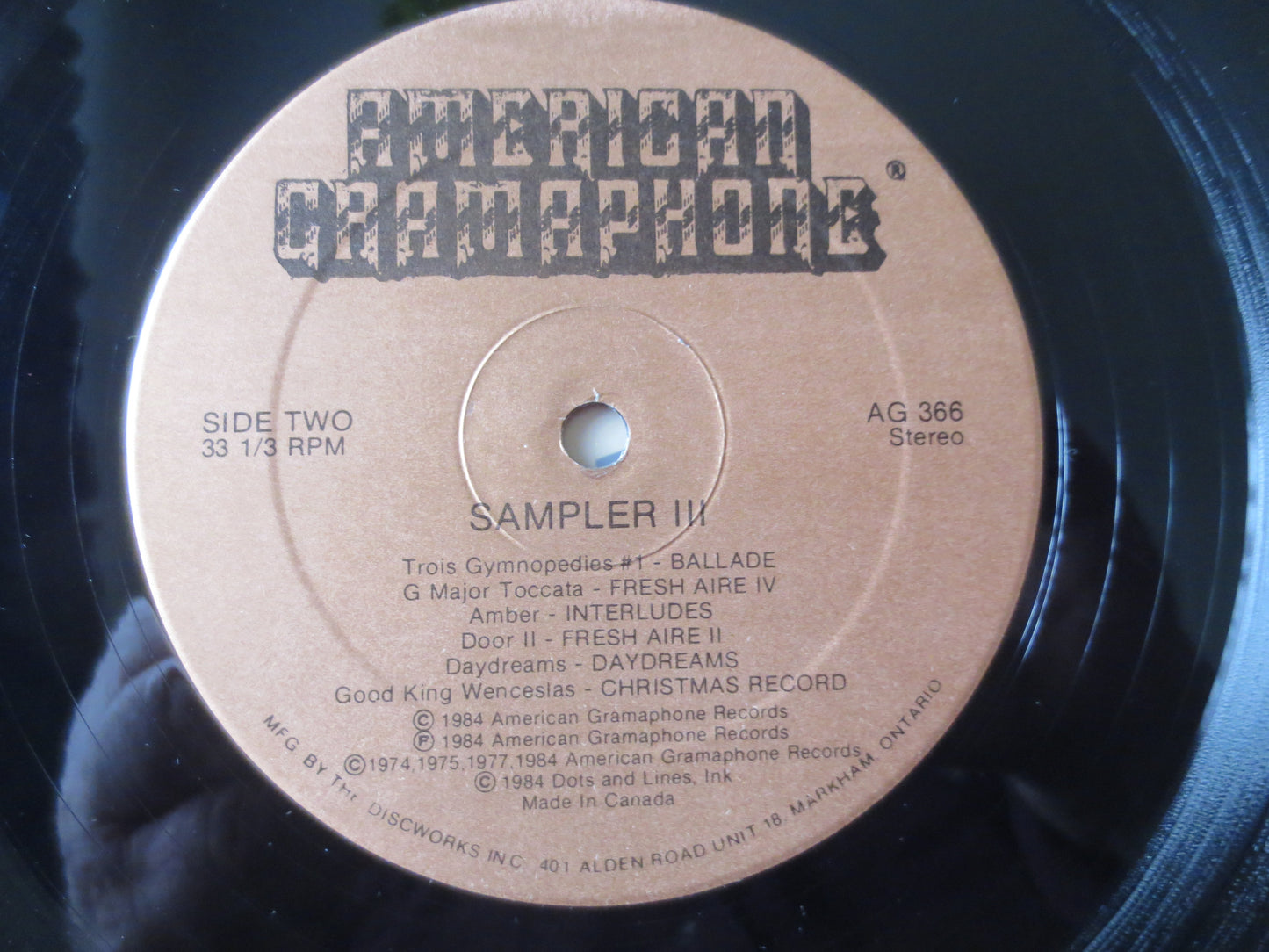 AMERICAN GRAMAPHONE, Sampler III, New Age Records, New Age Albums, Classical Records, Electronic Music, Lps, 1984 Records