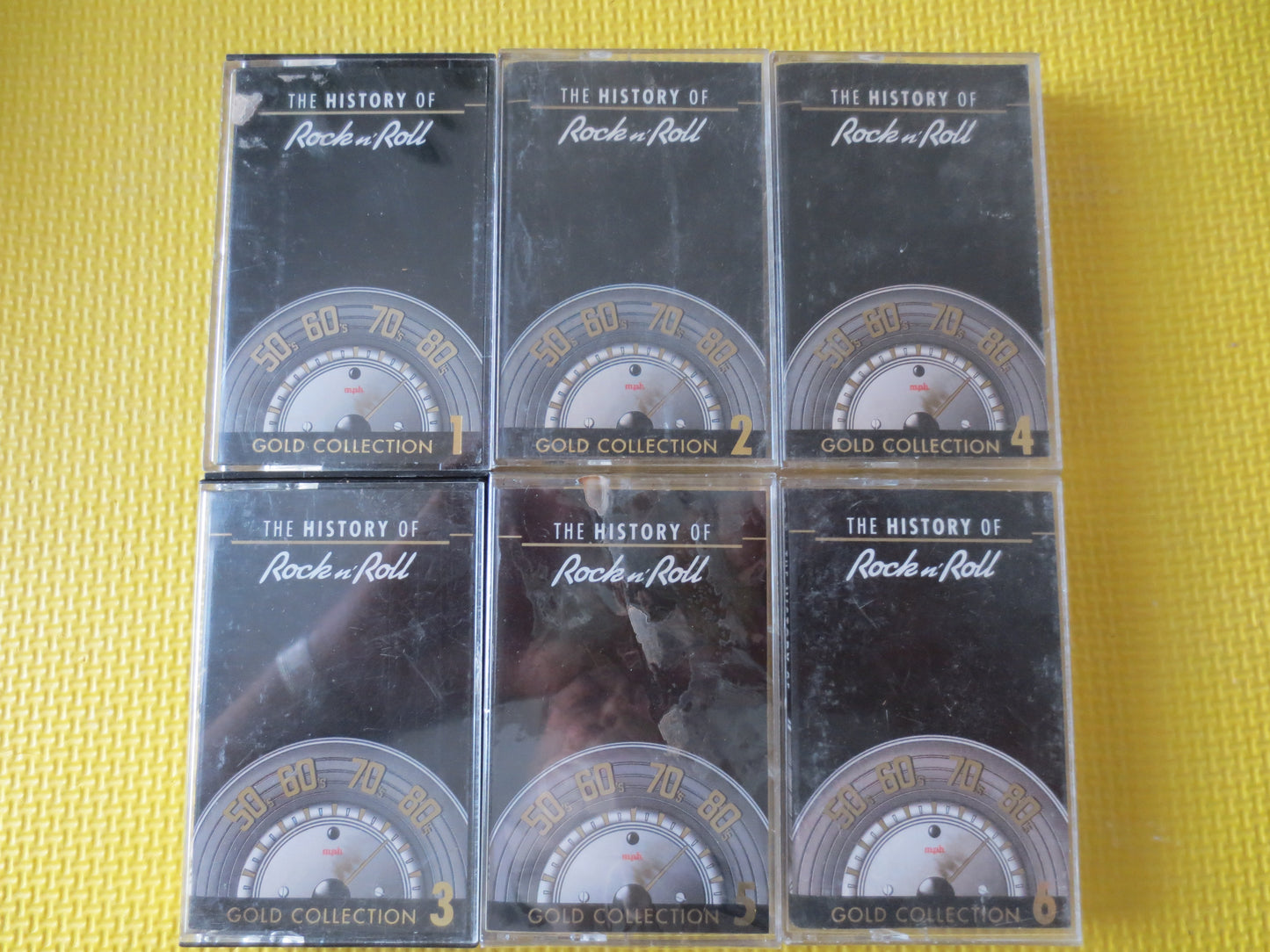 HISTORY of ROCK and ROLL, 6 Tapes, Rock Tape, Music Tapes, Music Cassettes, Solid Gold Cassette, Cassette Music, 1990 Tape