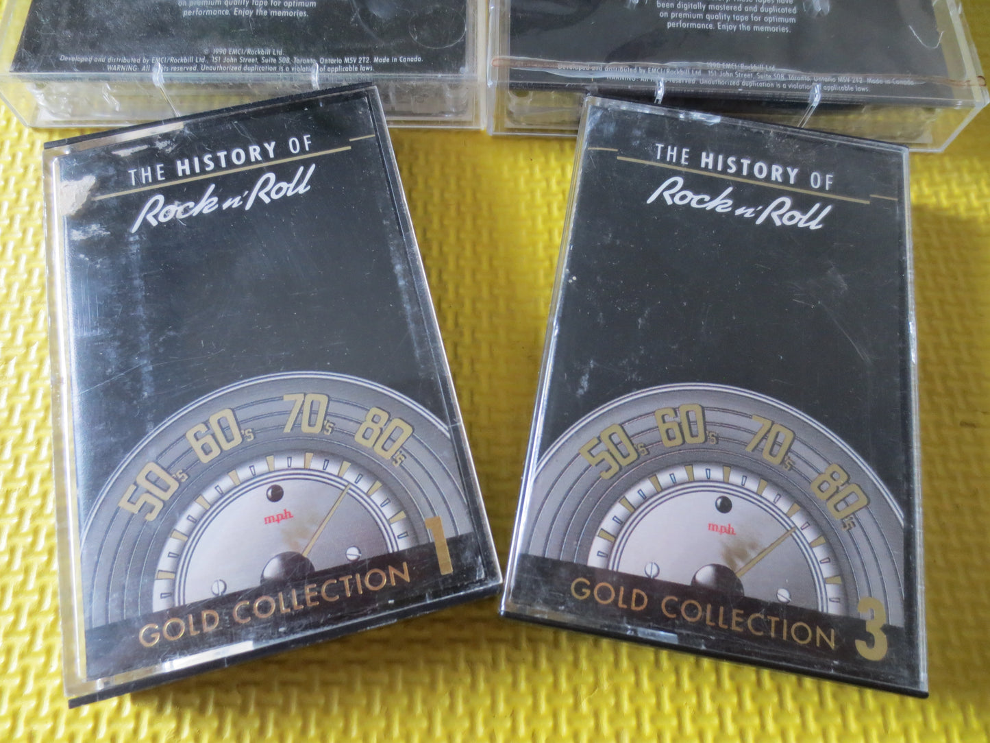 HISTORY of ROCK and ROLL, 6 Tapes, Rock Tape, Music Tapes, Music Cassettes, Solid Gold Cassette, Cassette Music, 1990 Tape