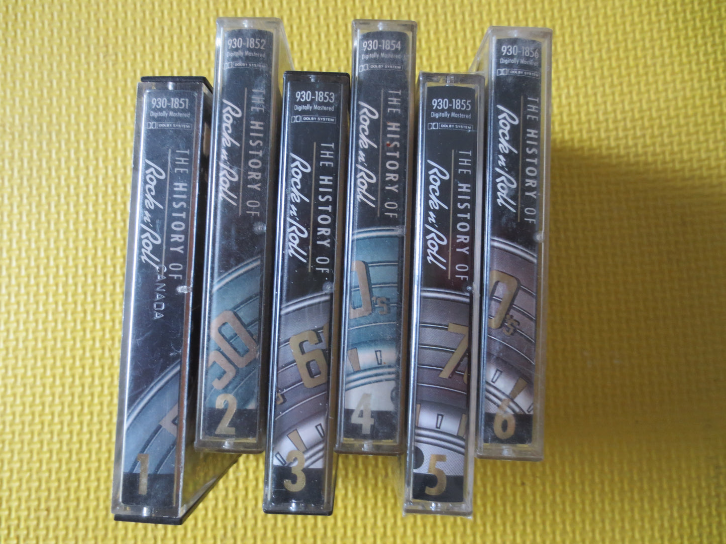 HISTORY of ROCK and ROLL, 6 Tapes, Rock Tape, Music Tapes, Music Cassettes, Solid Gold Cassette, Cassette Music, 1990 Tape