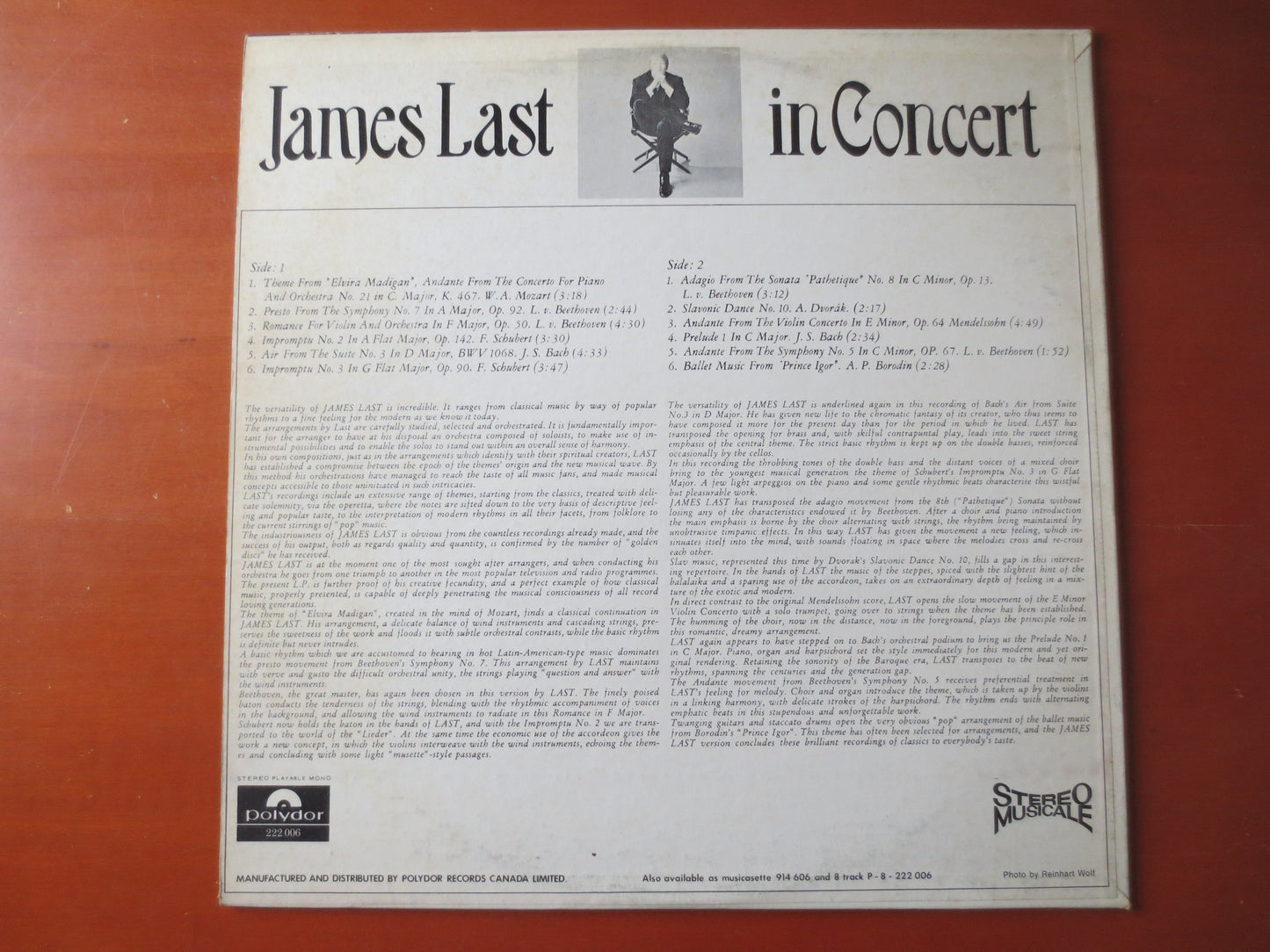 JAMES LAST, In CONCERT, James Last Records, James Last Albums, James Last Vinyl, Vinyl Records, Jazz Record, 1969 Records