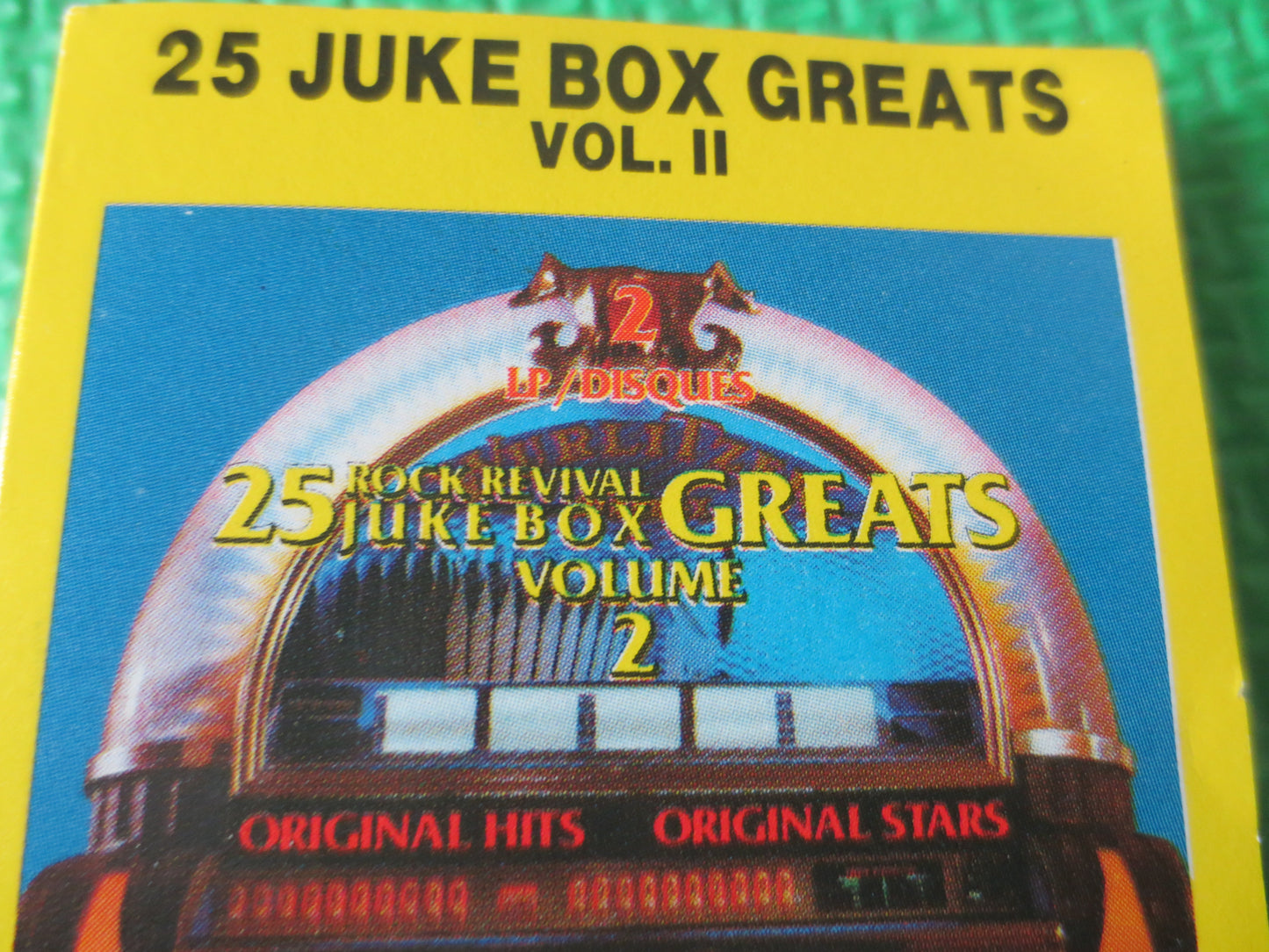 25 JUKE BOX GREATS, Juke Box Hits Tape, Rock and Roll Tape, Rock Cassette, Rock Lp, Tape Cassette, Cassette, 1988 Cassette