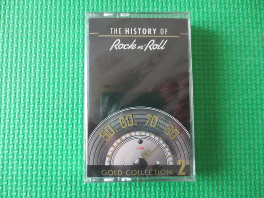 History of ROCK and ROLL, Volume 2, Factory SEALED,  Rock and Roll Tapes, Cassettes, Tape Cassette, Tapes, Cassette Music