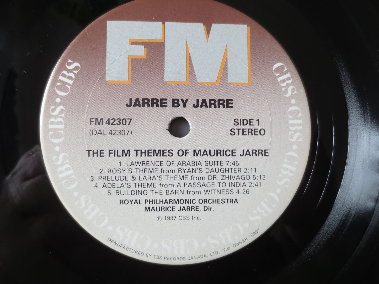 MAURICE JARRE, FILM Themes, Maurice Jarre Record, Maurice Jarre Album,  Soundtrack Records, Vinyl Record, Lps, 1987 Records