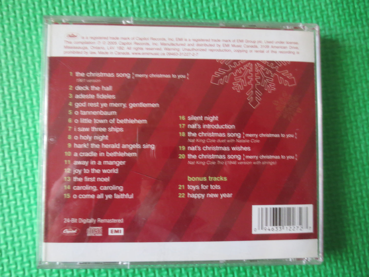 NAT KING COLE, The Christmas Song, Christmas Tunes, Christmas Songs, Christmas Hymns, Cd Music, Music Cds, cds, Compact Discs