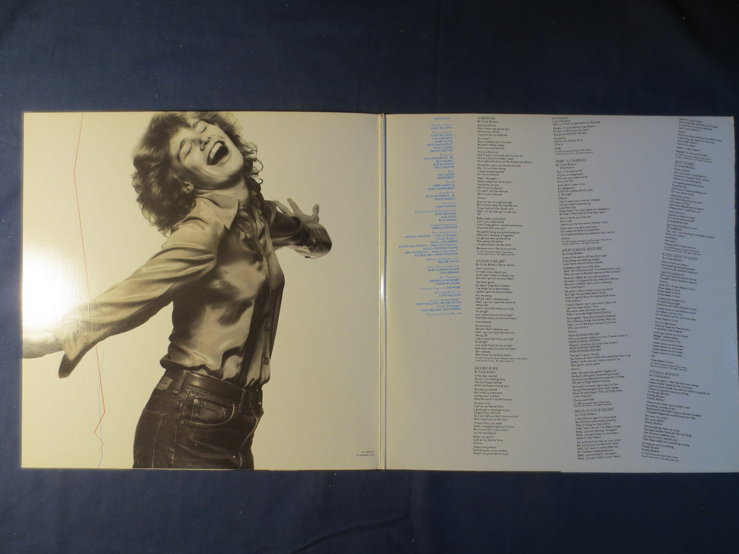 CINDY BULLENS, DESIRE Wire, Cindy Bullens Record, Cindy Bullens Album, Cindy Bullens Lp, Lps, Vinyl Record, 1978 Records