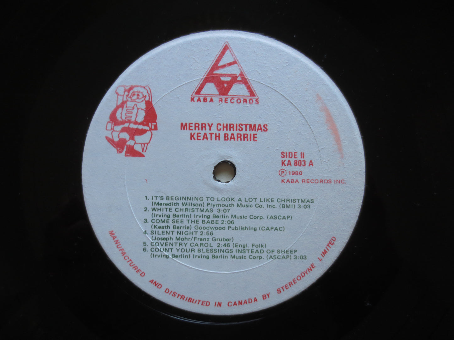 KEATH BARRIE, Merry CHRISTMAS, Keath Barrie Album, Keath Barrie Vinyl, Keath Barrie Lp, Keath Barrie Record, 1980 Record