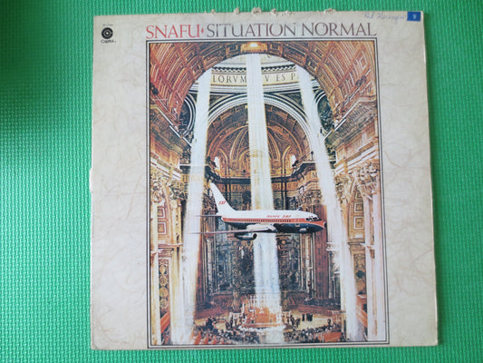 SNAFU, SITUATION NORMAL, Snafu Lps, Snafu Records, Snafu Albums, Snafu Vinyl, Classic Rock lps, Rock Albums, 1974 Record