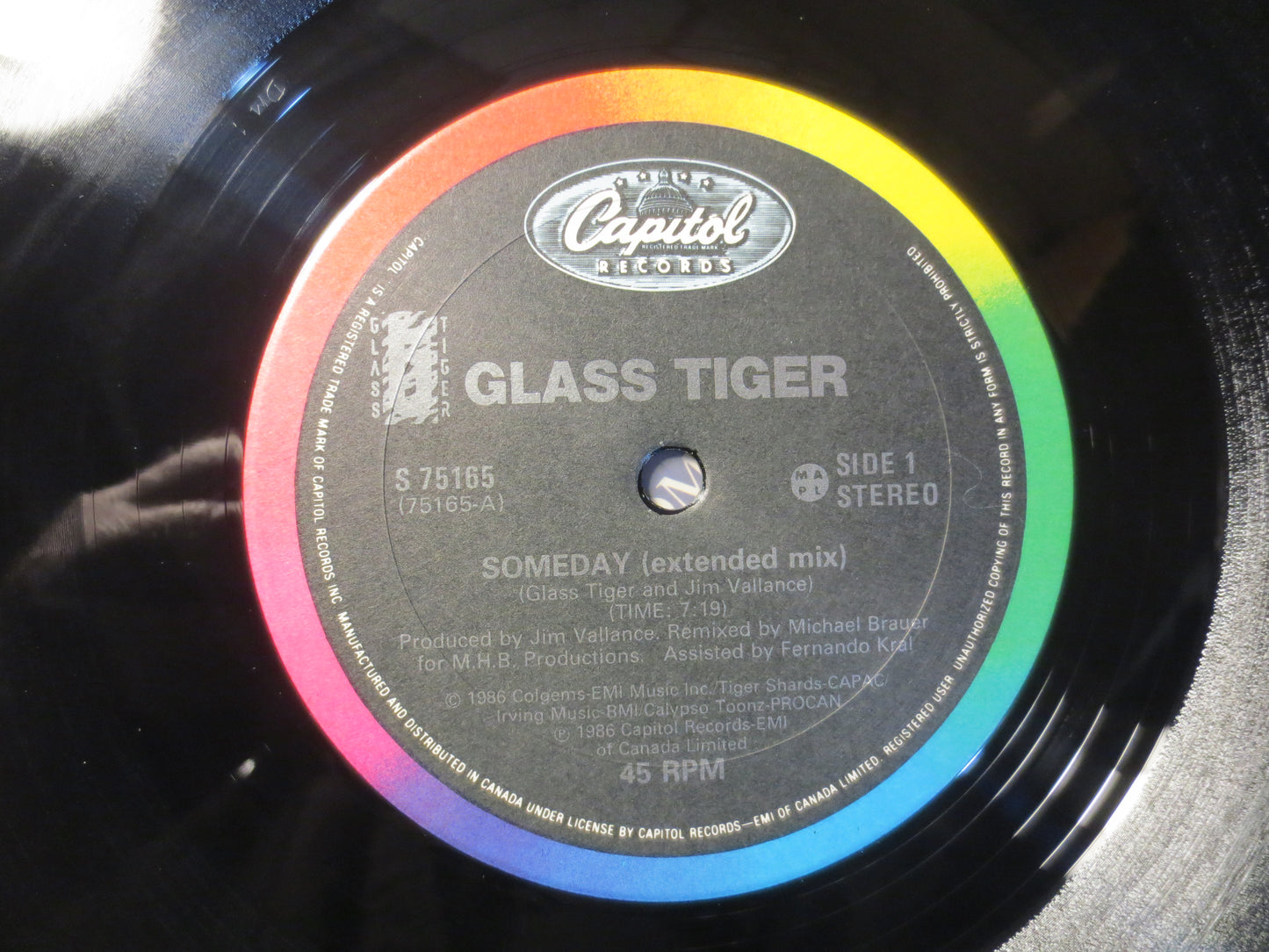 GLASS TIGER, SOMEDAY, Rock Records, Glass Tiger Record, Glass Tiger Album, Glass Tiger Lp, Vinyl Record, Lps, 1986 Records