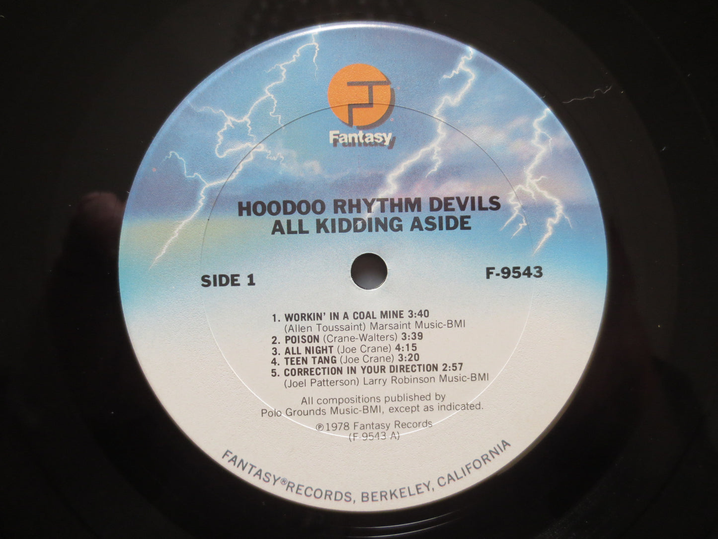 HOODOO RHYTHM DEVILS, All Kidding Aside Lp, Hoodoo Rhythm Record, Hoodoo Rhythm Vinyl, Rock Record, Vinyl Lp, 1978 Records