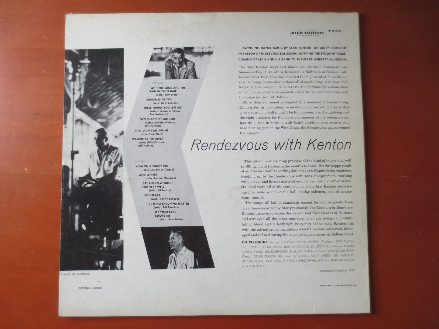 STAN KENTON, RENDEZVOUS With, Stan Kenton Records, Stan Kenton Albums, Stan Kenton Lp, Jazz Lps, Vinyl Lp, Lp, 1958 Records