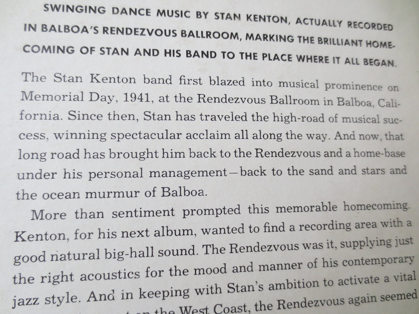 STAN KENTON, RENDEZVOUS With, Stan Kenton Records, Stan Kenton Albums, Stan Kenton Lp, Jazz Lps, Vinyl Lp, Lp, 1958 Records