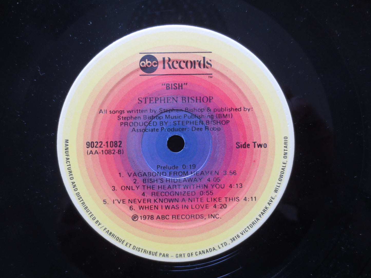 STEPHEN BISHOP, BISH Album, Stephen Bishop Album, Stephen Bishop Vinyl, Rock Album, Rock Vinyl, Vinyl Lp, 1978 Records