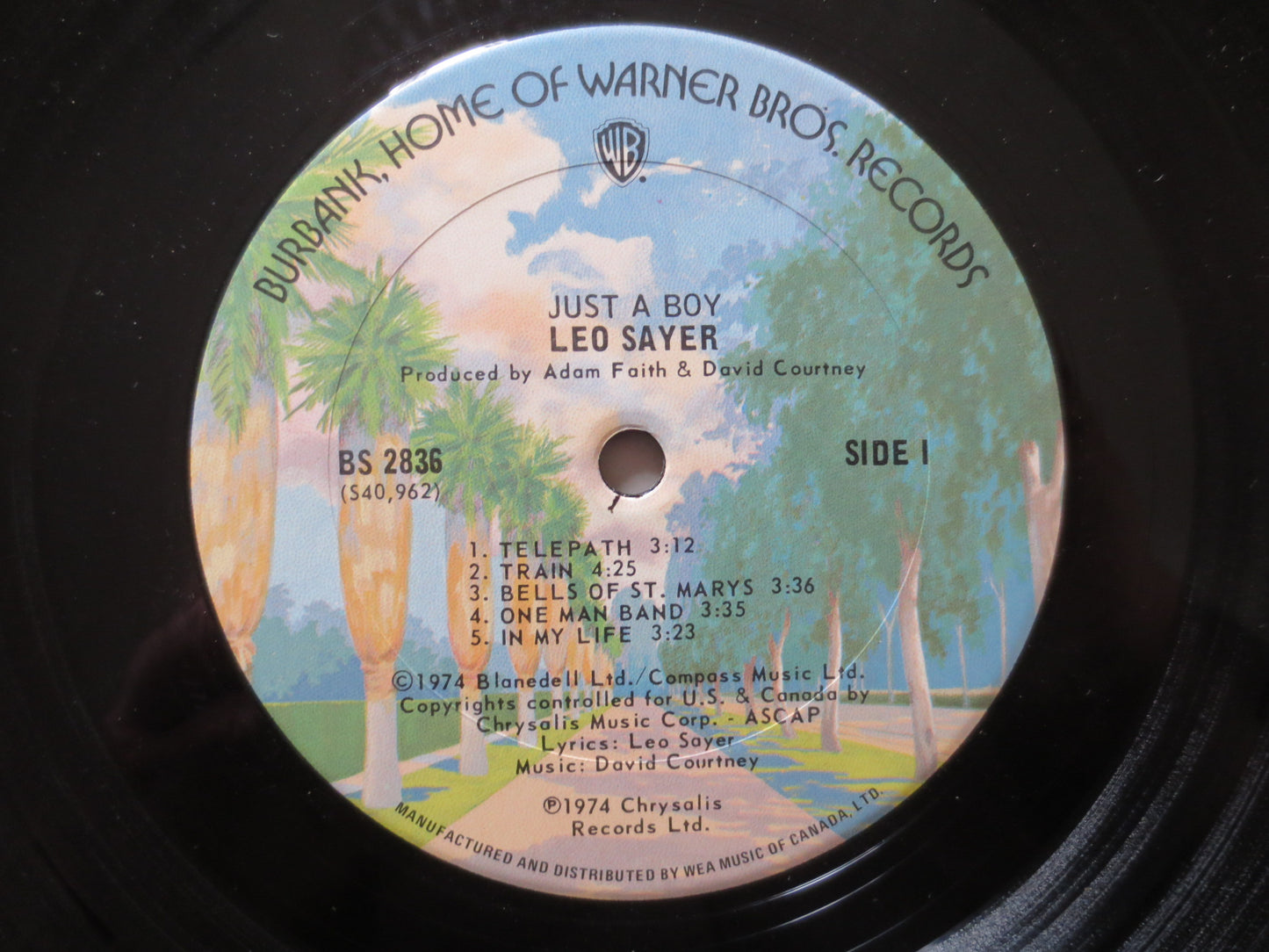 LEO SAYER, Just A BOY Album, Leo Sayer Record, Leo Sayer Vinyl, Leo Sayer Lp, Vintage Vinyl, Vinyl Lp, 1974 Records