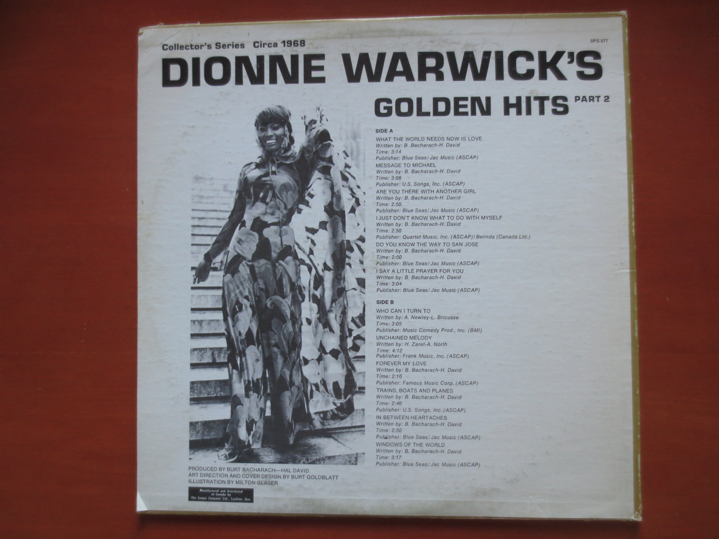 DIONNE WARWICKE, GOLDEN Hits, Pop Record, Dionne Warwicke Lp, Vinyl Record, Pop Music, Vinyl Lp, Pop Records, 1970 Records