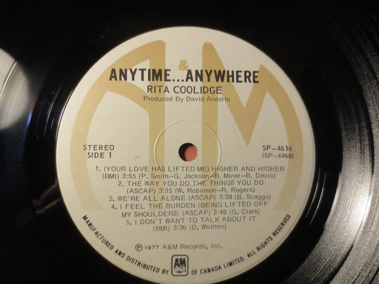 RITA COOLIDGE, ANYTIME Anywhere, Rita Coolidge Record, Country Records, Rita Coolidge Album, Rita Coolidge Lp, 1977 Records