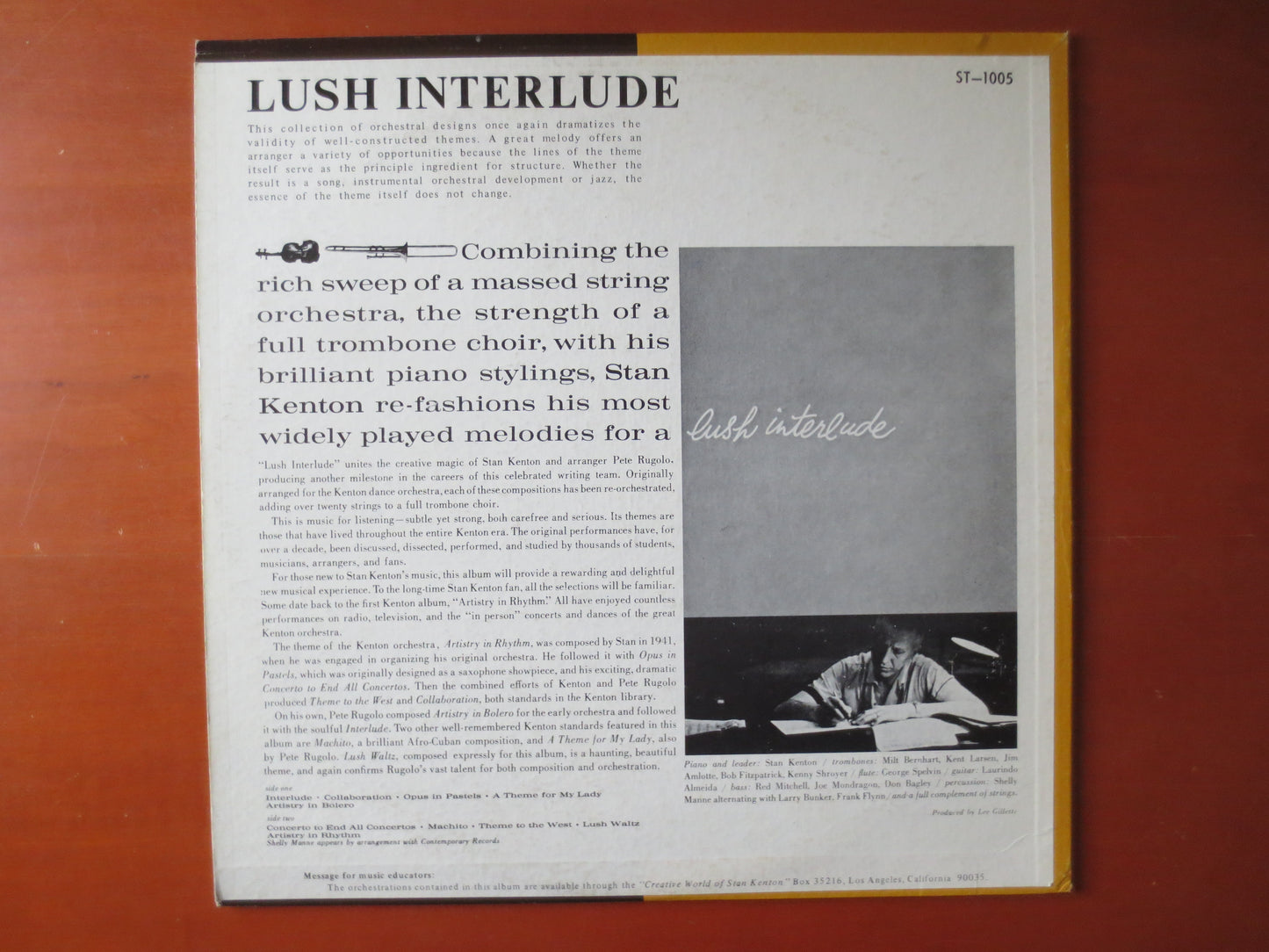 STAN KENTON, Lush INTERLUDE, Stan Kenton Records, Stan Kenton Albums, Stan Kenton Lp, Jazz Albums, Vinyl Lp, 1970 Records