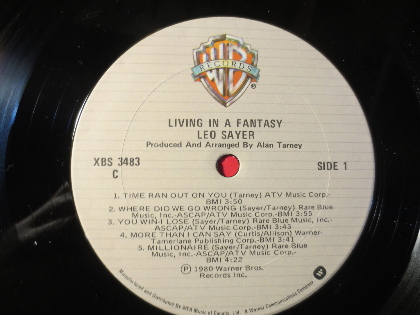 LEO SAYER, Living In A FANTASY, Leo Sayer Record, Leo Sayer Album, Leo Sayer Lp, Pop Record, Vinyl Lp, Lps, 1980 Records