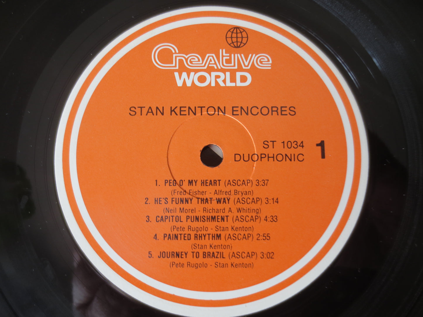 STAN KENTON, ENCORES, Stan Kenton Records, Stan Kenton Albums, Stan Kenton Lp, Jazz Lp, Swing lp, Vinyl Lp, 1970 Records