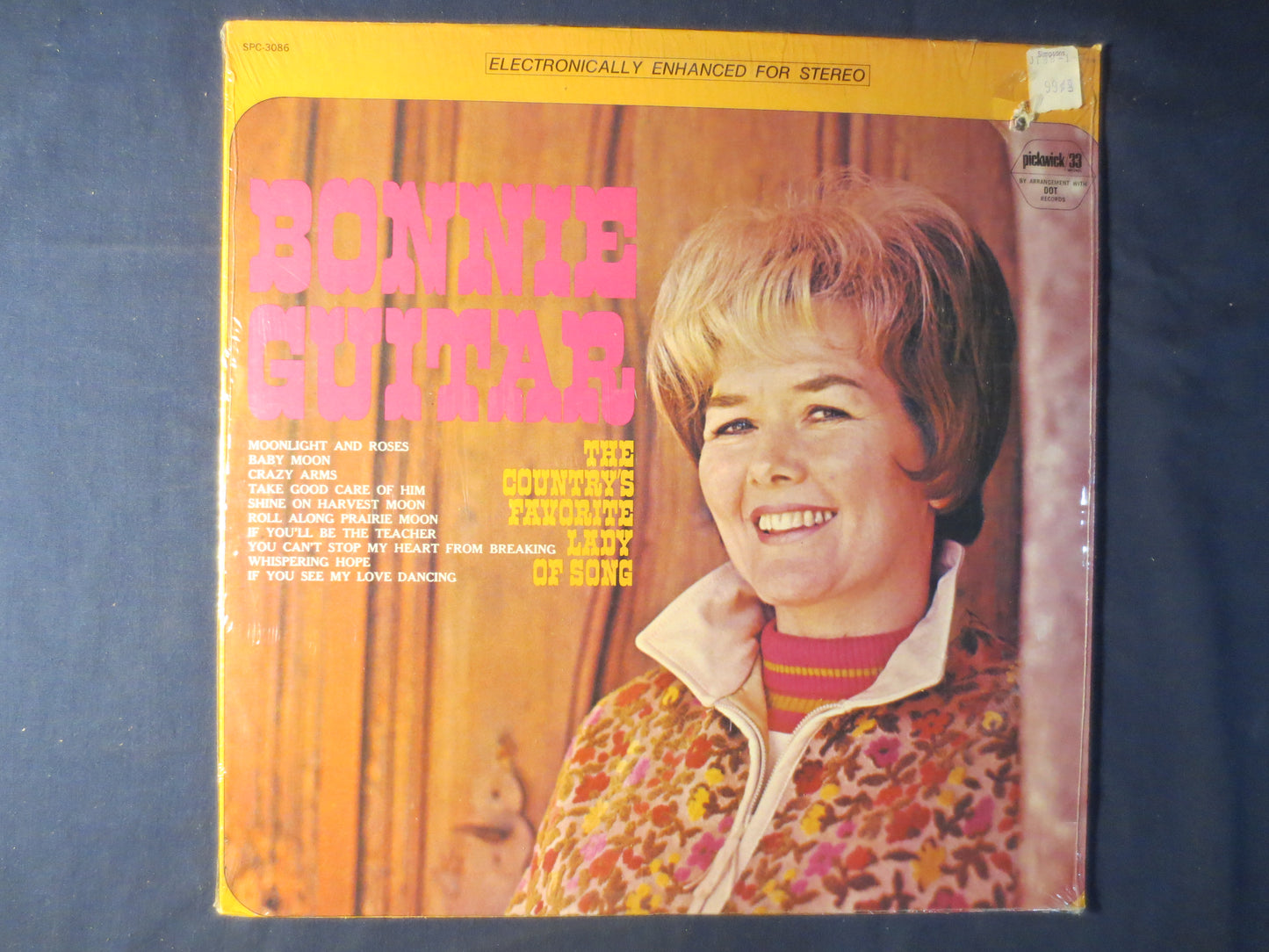 BONNIE GUITAR, The Country's Favorite LADY of Song, Bonnie Guitar Record, Country Records, Bonnie Guitar Lps, 1968 Records