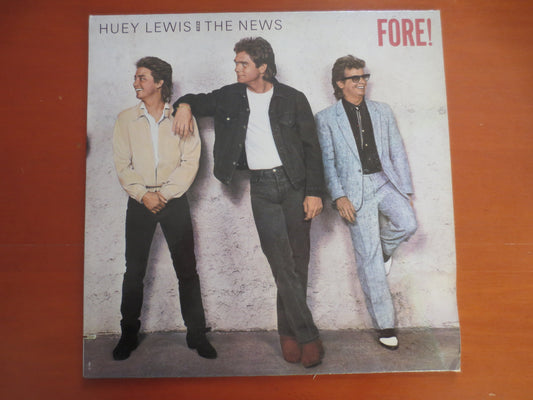 HUEY LEWIS, FORE, Huey Lewis Records, Huey Lewis Album, Huey Lewis Lp, Huey Lewis Vinyl, Classic Rock Albums, 1986 Records