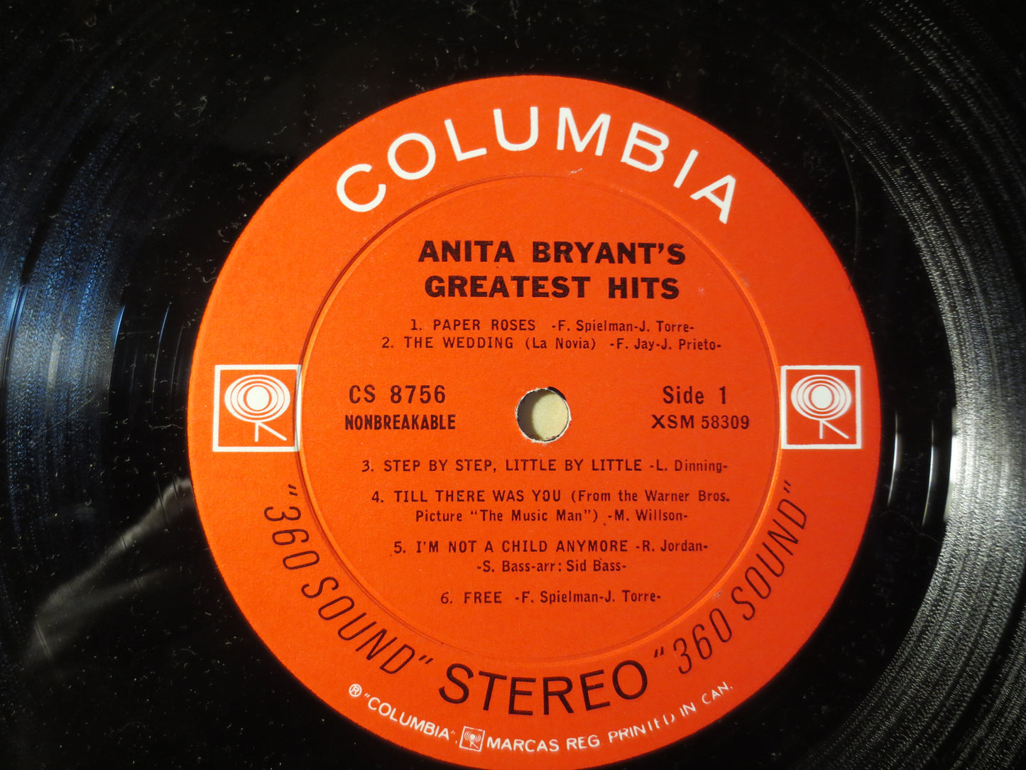 ANITA BRYANT, GREATEST Hits, Anita Bryant Record, Anita Bryant Album, Anita Bryant Lp, Record Vinyl, Vinyl lp, 1963 Records