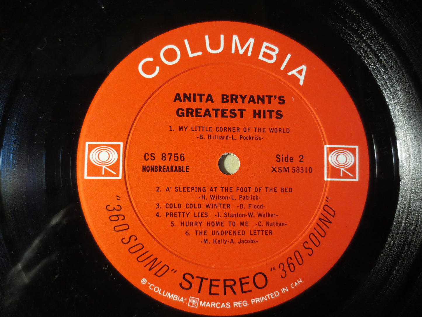 ANITA BRYANT, GREATEST Hits, Anita Bryant Record, Anita Bryant Album, Anita Bryant Lp, Record Vinyl, Vinyl lp, 1963 Records