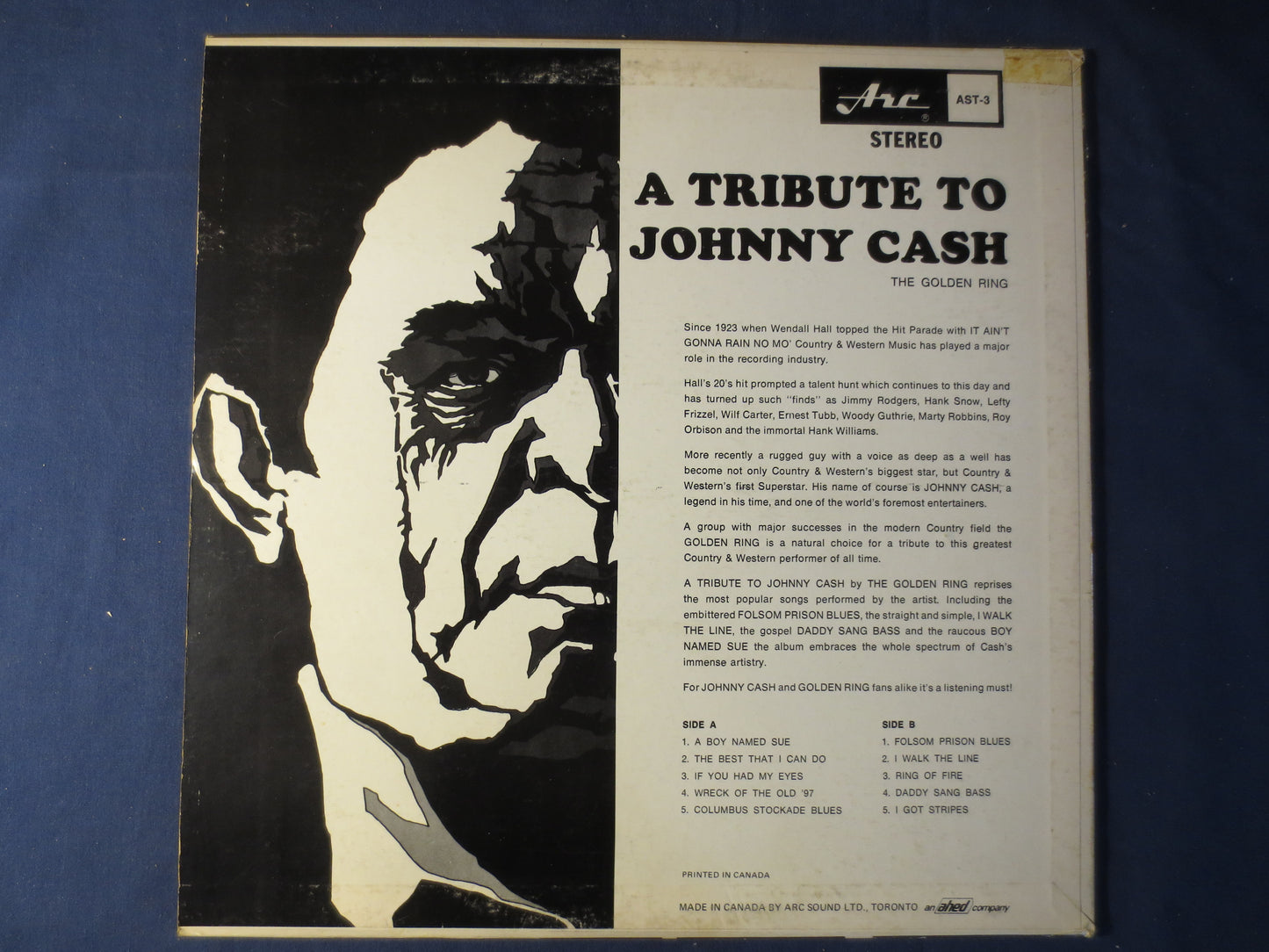 JOHNNY CASH, Tribute, GOLDEN Ring, Country Records, Johnny Cash Record Vinyl, Johnny Cash Album, Vinyl Records, Vinyl Album