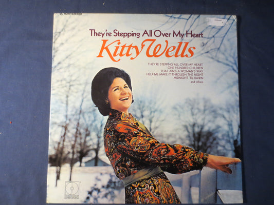 KITTY WELLS, They're Stepping All Over My HEART, Country Records, Vintage Vinyl, Records, Record Vinyl, Vinyl, 1971 Records