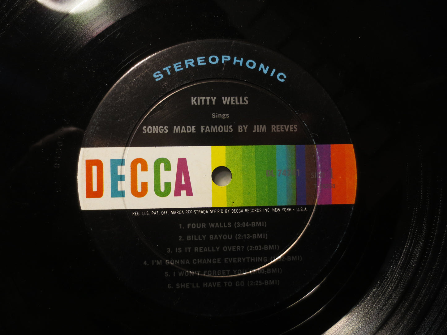 KITTY WELLS, Sings JIM Reeves, Country Records, Vintage Vinyl, Record Vinyl, Records, Vinyl Records, Vinyl, 1966 Records