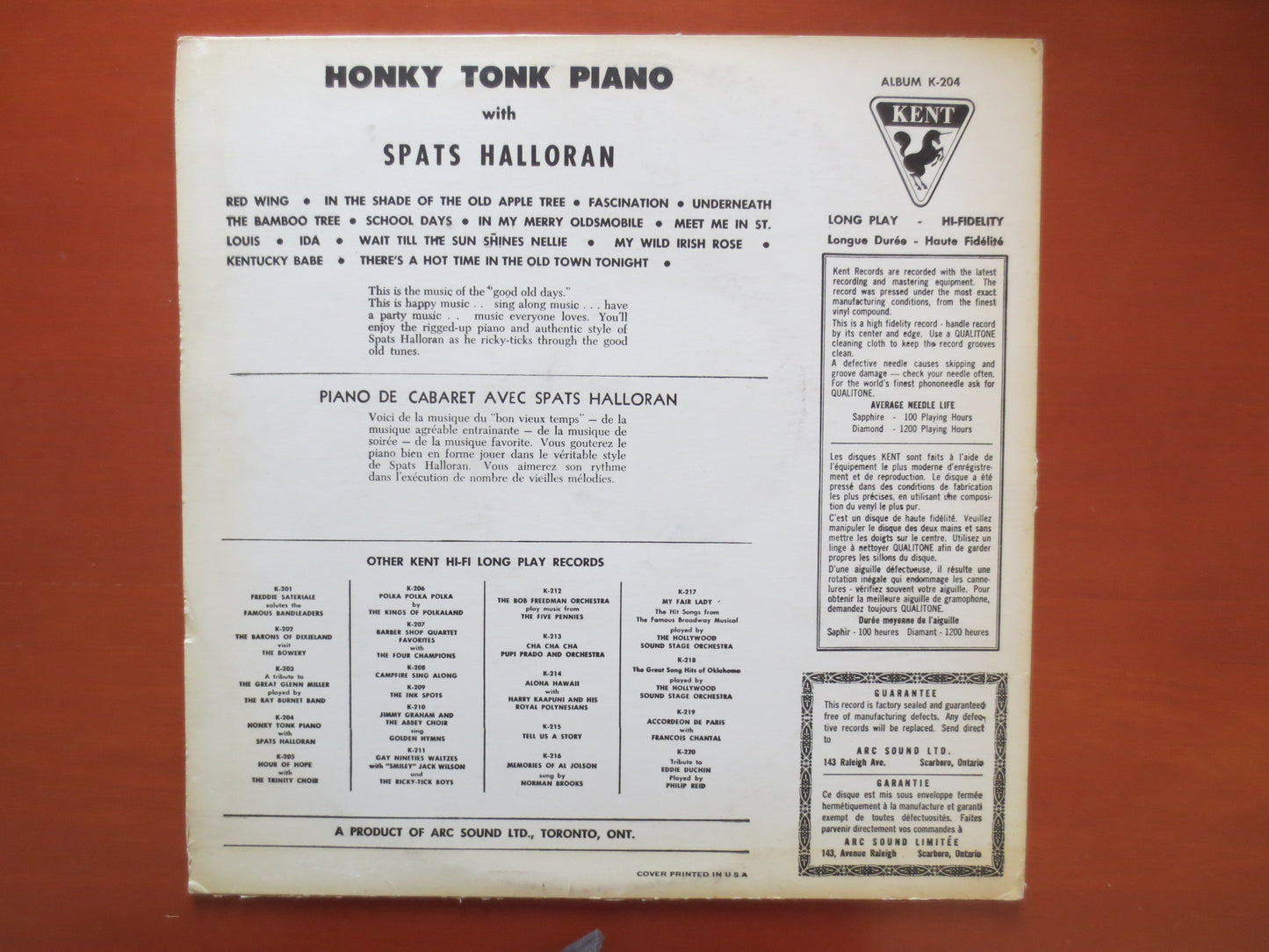 SPATS HALLORAN, Ragtime Record, Honky Tonk Piano, Ragtime Album, Honky Tonk Album, Ragtime Piano, Vinyl Lp, 1959 Records