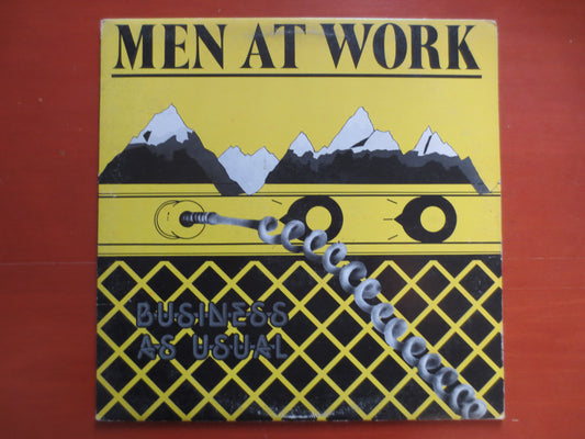 MEN at WORK, BUSINESS as Usual, Men At Work Lp, Pop Record, Rock Record, Vintage Vinyl, Records, Rock Vinyl, 1982 Records