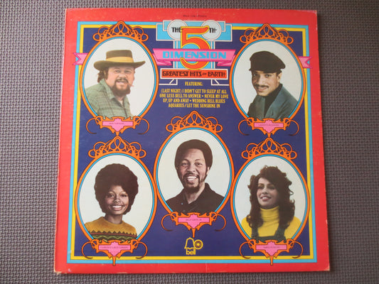 The 5th DIMENSION, GREATEST HITS on Earth, Vintage Vinyl, Record Vinyl, Record, Vinyl Record, Album, Vinyl Lp, 1972 Records