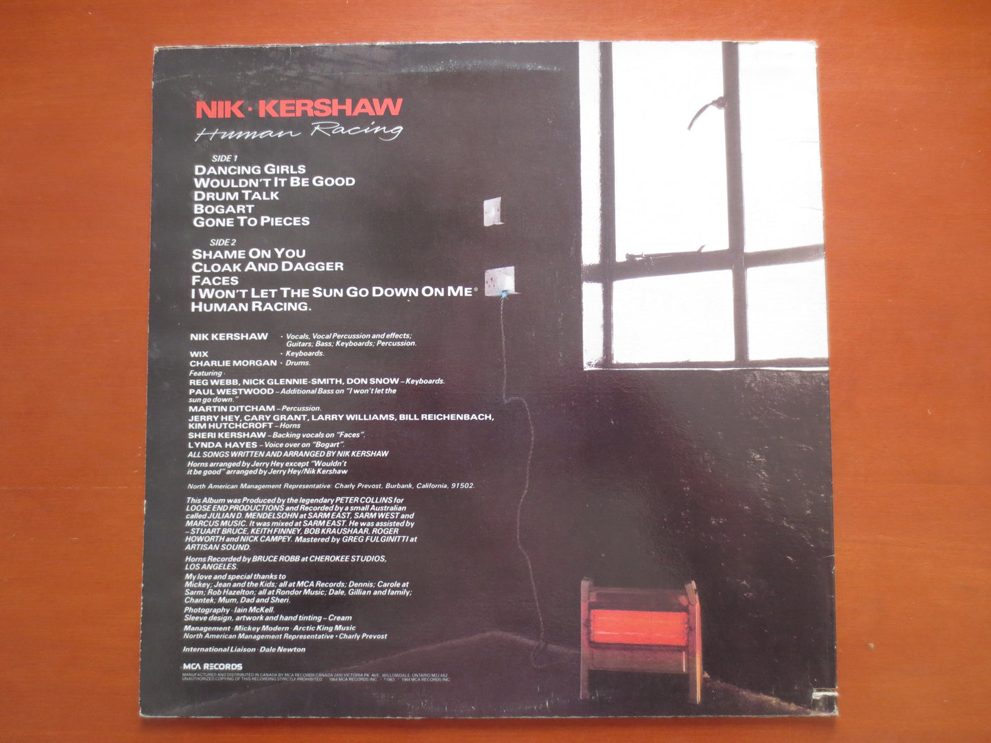 NIK KERSHAW, HUMAN Racing, Nik Kershaw Album, Nik Kershaw Vinyl, Nik Kershaw Lp, Pop Record, Vinyl Lps, 1983 Records