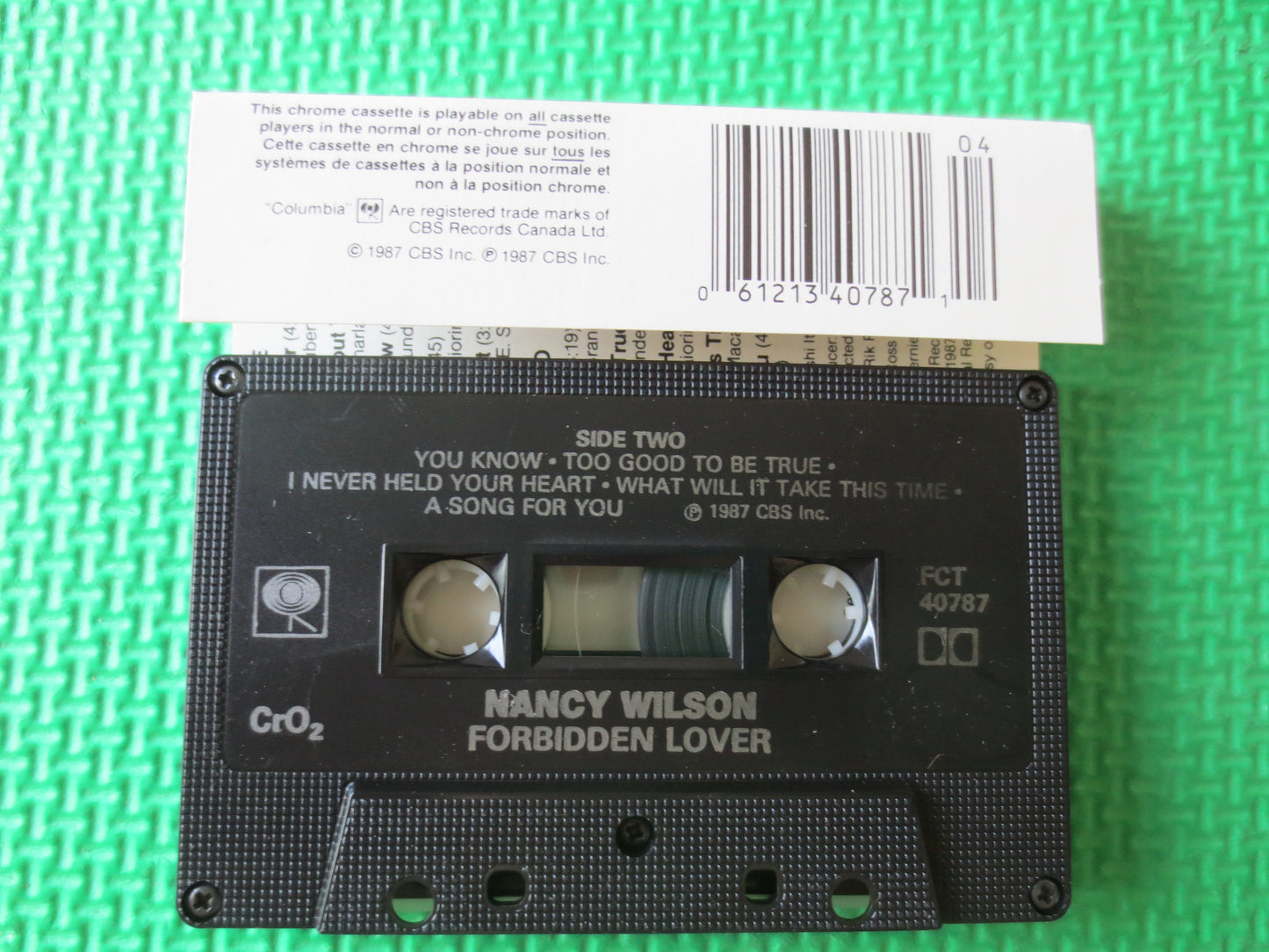 NANCY WILSON, Forbidden LOVER, Nancy Wilson Tape, Nancy Wilson Music, Nancy Wilson Album, Music Tape, Music Cassette, Tapes