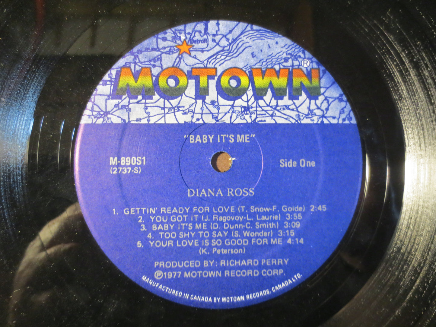 DIANA ROSS, Baby It's Me, MOTOWN Records, Motown Vinyl, Diana Ross Record, Diana Ross Album, Vinyl Records, 1977 Records